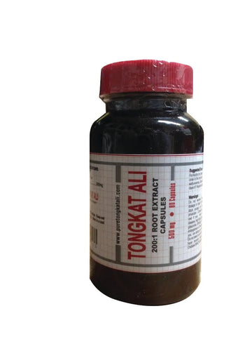 Pure Tongkat Ali Root extract 200:1 600 mg 50 capsules